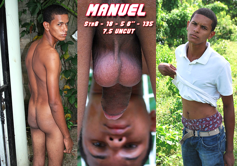 Uncut str8 Latin boy with long thin dick perfect for sucking
